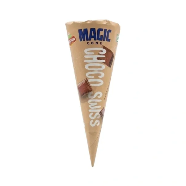 Top N Town Choco Swiss Magic Cone Ice Cream – 80 ml
