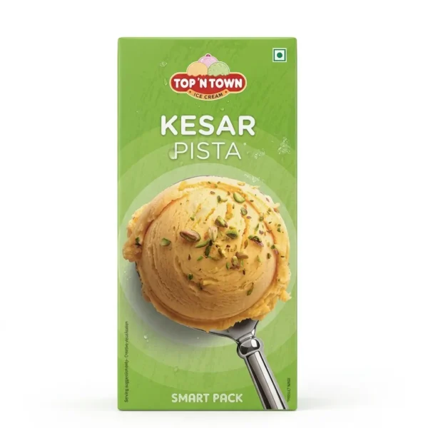 Top N Town Kesar Pista Family Pack Ice Cream – 700 ml